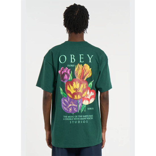 Obey Ανδρική κοντομάνικη μπλούζα Flores Robus Tee